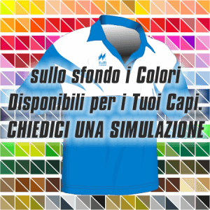 Polo con carrè, leggera e traspirante Pre-post gara. Articolo 251car disegno 213 nel colore Azzurro-Bianco. Nello sfondo pantone con tutti i colori disponibili per creare il capo personalizzato. "Chiedi una simulazione".