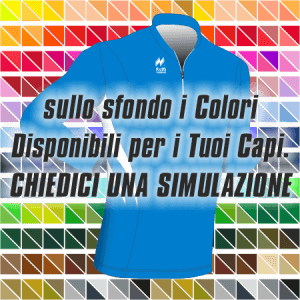 Maglia Aderente manica lunga Slim-Fit per gara running Articolo a267 modello (disegno) 213 nel colore Azzurro-Bianco. Nello sfondo pantone con tutti i colori disponibili per creare il capo personalizzato. "Chiedi una simulazione".