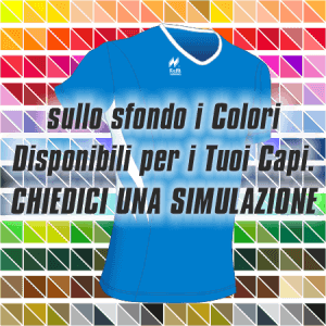 Maglia Aderente manica corta Slim-Fit per gara running Articolo a2670 modello (disegno) 213 nel colore Azzurro-Bianco. Nello sfondo pantone con tutti i colori disponibili per creare il capo personalizzato. "Chiedi una simulazione".
