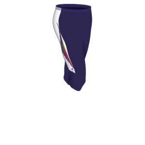 Pinocchietto (Fuseaux a 3-4) da Atletica Articolo 42 Disegno (modello) 232 nel colore Blu-Bianco-Arancio.