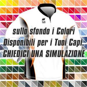 Maglia gara running traspirante Manica Lunga. Articolo A2392ML nel colore Bianco-Nero-Arancio. Nello sfondo pantone con tutti i colori disponibili per creare il capo personalizzato. "Chiedi una simulazione".