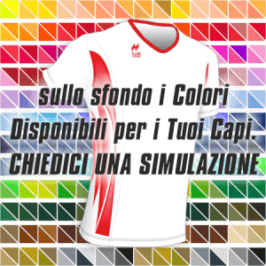 Maglia Aderente manica corta Slim-Fit per gara running Articolo a2670 modello (disegno) 246 nel colore Bianco con Disegno Rosso. Nello sfondo pantone con tutti i colori disponibili per creare il capo personalizzato. "Chiedi una simulazione".