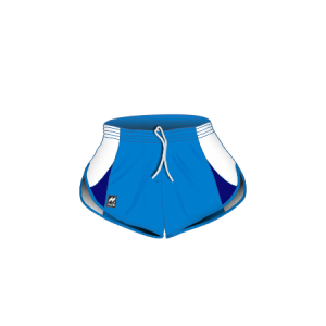 Pantaloncino gara atletica sgambato art. A3391 nel colore Azzurro-Bianco-Blu.