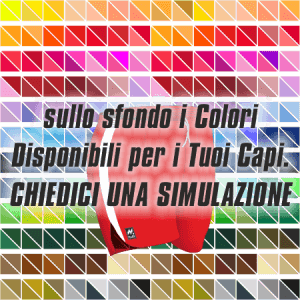 Pantaloncino gara running art. A3602 nel colore Rosso-Bianco. Nello sfondo pantone con tutti i colori disponibili per creare il capo personalizzato. "Chiedi una simulazione".