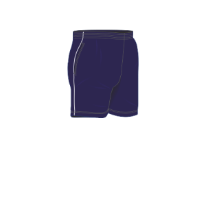 Pantaloncino pre-post gara art. A3631 nel colore Blu con profilo laterale Bianco.